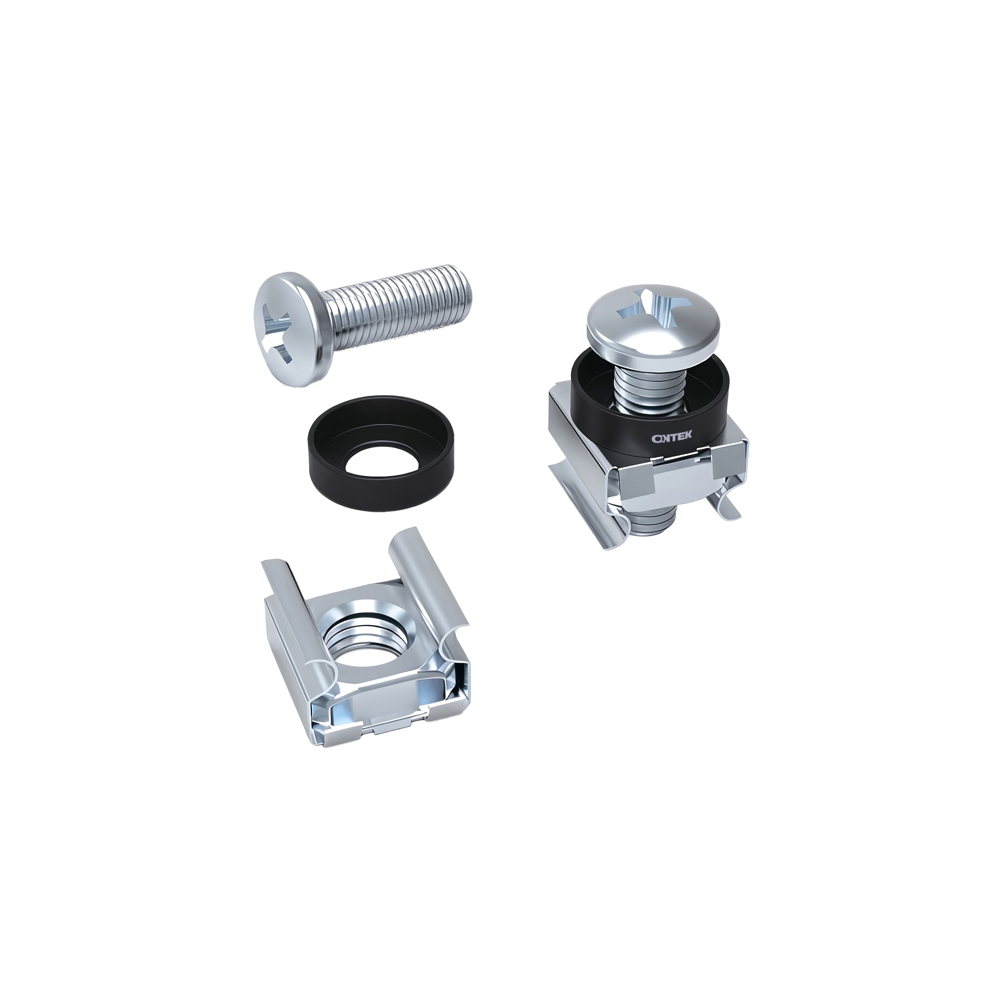 Комплект крепежа ONTEK ONTEK-M6x16(50) винт+шайба+гайка M6x16 50шт
