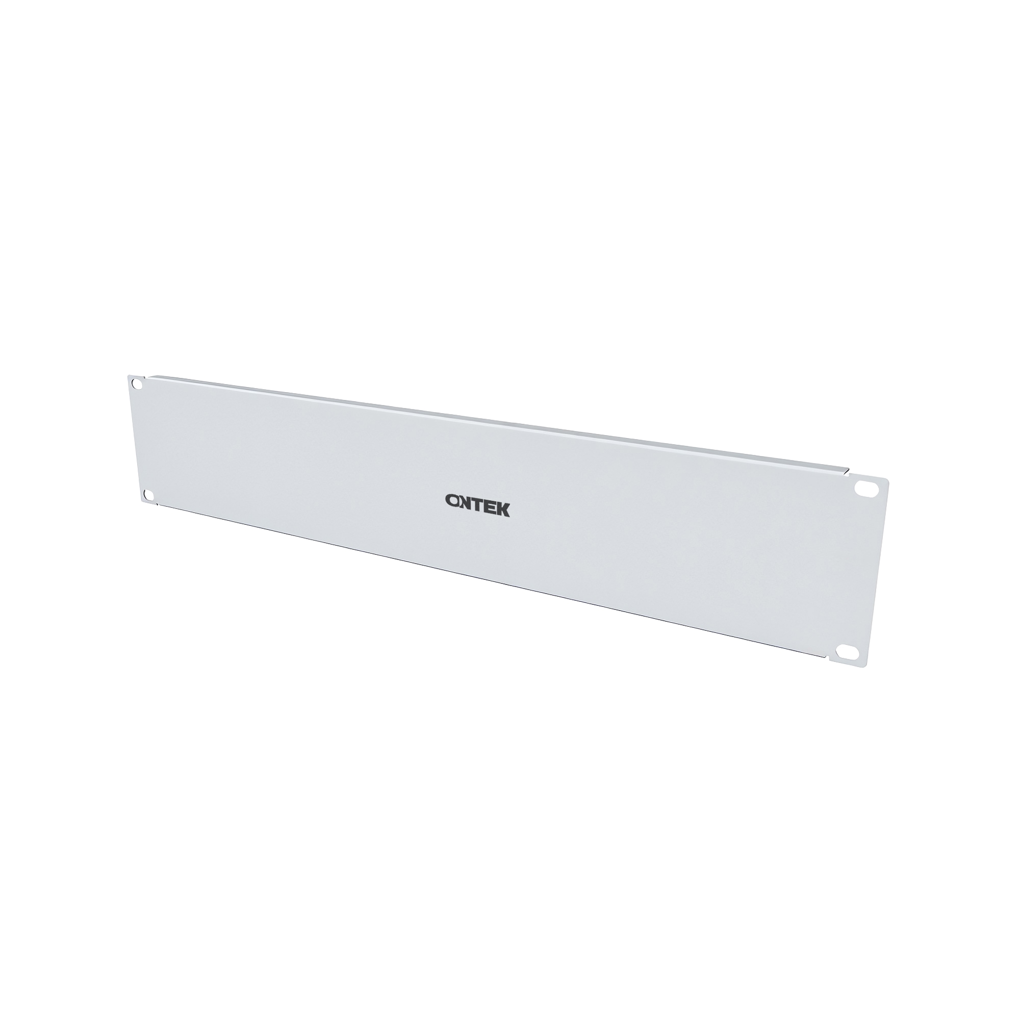 Панель 2U заглушка ONTEK BLK2U-7035, крепление 19 2U, серый RAL 7035